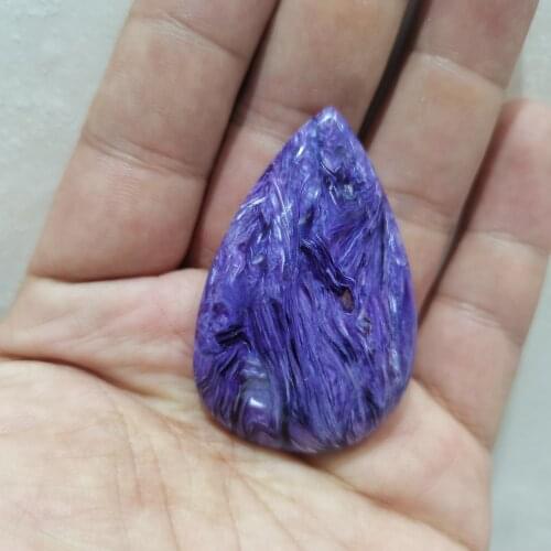 1pcs Natural Charoite Purple dragonshard drop for DIY jewelry making wholesale beads nature gemstone purple dragon crystal