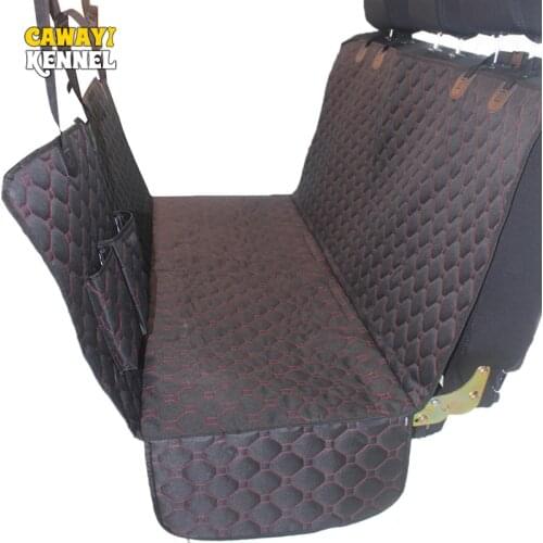 CAWAYI KENNEL Dog Carriers Waterproof Rear Back Pet Dog Car Seat Cover Mats Hammock Protector with Safety Belt Transportin Perro