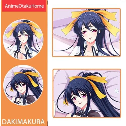 Japanese Anime High School DXD Himejima Akeno Sexy Pillowcases Otaku Bedding Dakimakura Hugging Body Pillow Case Cover Gift
