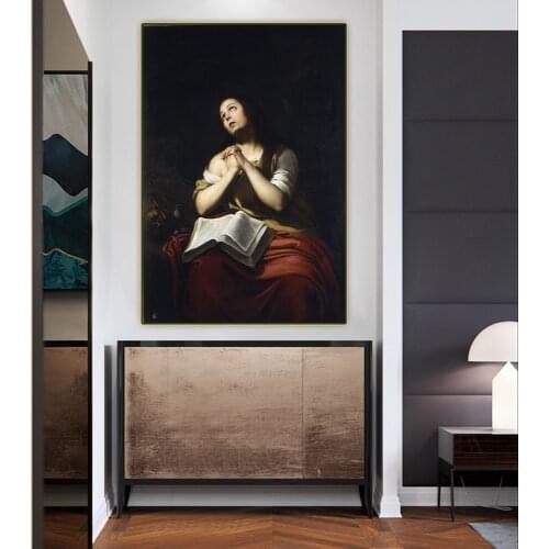 Citon Murillo《The Magdalena》Canvas Oil Painting Artwork Poster Picture The Wall Background Decorations Living Room Home Decor