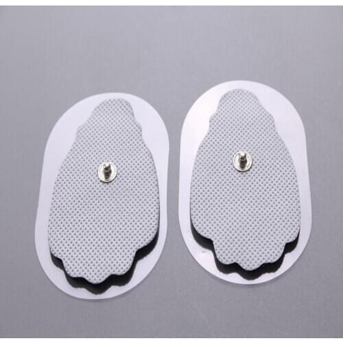 DHL freeshipping 2000pcs/lot good quality Non-woven fabric Hand Shape white Electrode Pads for Tens Acupuncture, massager