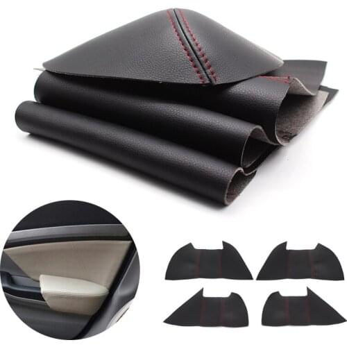 For Honda Civic 9th Gen 2012 2013 2014 2015 4pcs/set Car Door Handle Panel Armrest Microfiber Leather Cover