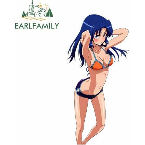 EARLFAMILY 13cm x 6.4cm For Toradora Car Stickers Creative Graphics Decal Graffiti Decals Vinyl Material Scratch-Proof Decor