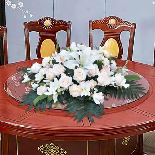 Simulation business table flower etiquette decoration room office podium flower wedding hotel table decoration floral