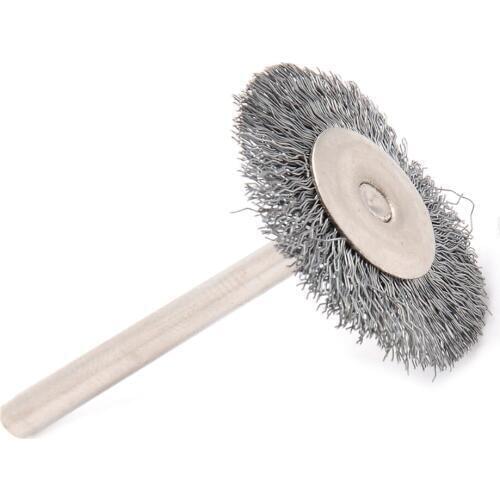 10pcs Quality Steel Wire Wheel Polish Brushes 25mm Diameter For Rotary Grinder Accessory Wood Carving Metal Abrasive Tool Mayitr