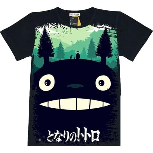 Anime Summer shirt Anime Totoro T-shirts T Short Sleeve Spirited Away Tops Tees
