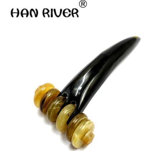 HANRIVER 2018 Buffalo horn massage car six V face firming body roll back massager thin face, cervical vertebra