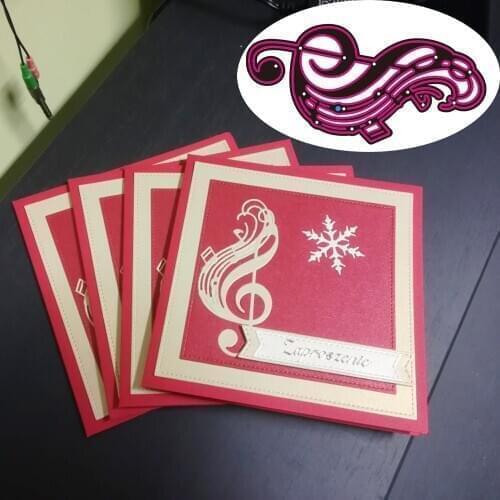 Metal Cutting Dies Music Tune for DIY Scrapbooking Decorations Craft Die Cut Paper Card Making Stencil New