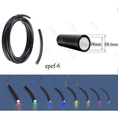 Meter hot sale 6.0mm plastic fusionadora de fibra optica fiber optic wall lighting decorative light