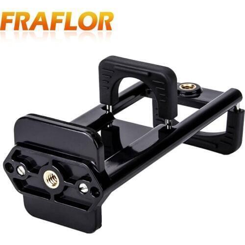 Multifunction 2 in 1 Tripod Mount Phone Tablet Holder Clip for iPhone 8 Plus X iPad Mini Pro 10.5 air 2 Adapter Clamp Stand