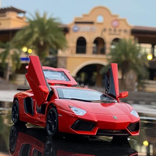 1:32 Lamborghinis LP740-4 Aventador Car Alloy Sports Car Model Diecast Super Racing Tail Hot Car Wheel For Children Gifts