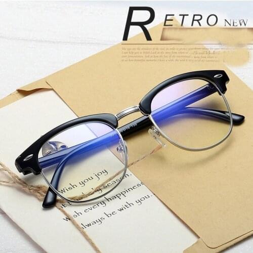 IVSTA Gaming Glasses Men Anti Blue Rays Computer Glasses Light Blocking Optical Frame Myopia Spectacle Yellow Night Vision