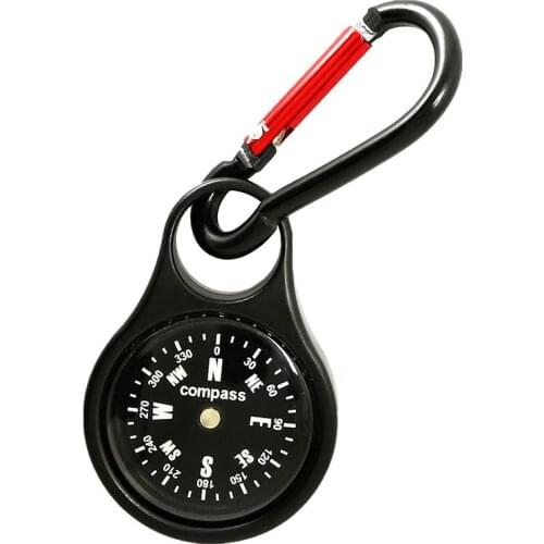 Zinc Alloy Hanging Buckle Compass Carabiner Hook Quick Hanging Compass Outdoor Tools Multifunction Gps Navigation Handheld