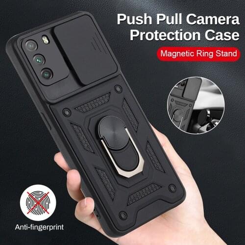 Armor Shockproof Coque For Poco Poko Litte X3 NFC M3 Pro F3 5G Case Car Magnetic Ring Stand Push Pull Camera Protect Shell Cover