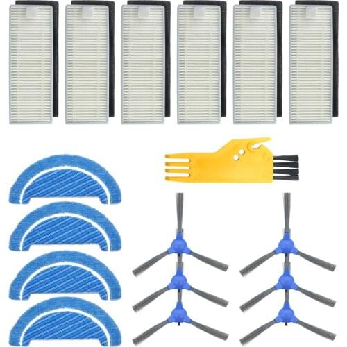Robot side brush hepa filter mop cloth For Cecotec Conga Excellence 1090 robot vacuum cleaner parts accessories replacement kit