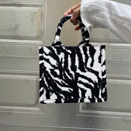 Luxury Designer Handbag Female Shoulder Bag Shopper Handbags WomenS Shoulder Bag For Women Plaid Leopard Canvas Tote Bag