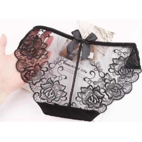 Sexy Women Underwear Female Lace Panties Seamless Lingerie Briefs Womens Low Waist Intimates Underpants Ladies G String Thong