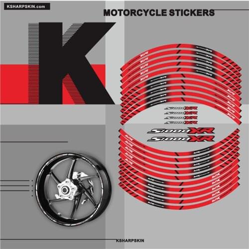 Motorcycle tyre sign decoration sticker inner rim reflective decals For BMW S1000XR pegatina rueda moto