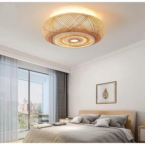 Modern Bamboo Ceiling Light Chinese Style Hanging Ceiling Cover Lamps for Living Room Dining Room Lighting Ceiling Home Deco