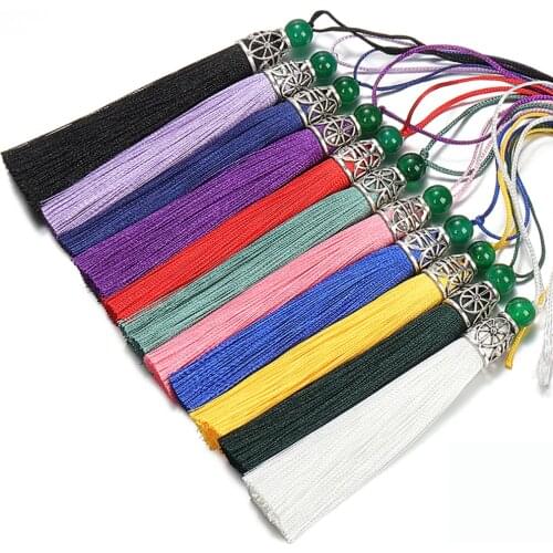 10pcs 8cm Tassel Earrings Charms Pendant Accessories for DIY Jewelry Making Colorful Silk Hanging Rope Components Earrings DIY