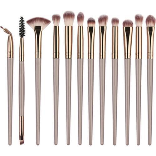12 PCS Fantasy Makeup Brushes Set Foundation Powder Eyeshadow Eyebrow Brush Synthetic Hair Cosmetics Tool