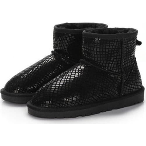 2020 special promotion new classic leather cowhide waterproof snow boots womens boots winter plus size warm womens boots