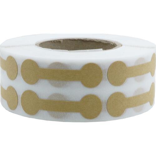 500 pcs / roll kraft paper high-end white items barbell jewelry label product packaging stickers, handmade stationery stickers