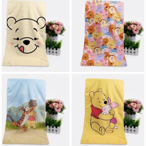 Disney Winnie the Pooh Bath Towel Baby Face towel Bath Blankets Adult Children Beach towel Swimming Towel Super Soft Absorbent