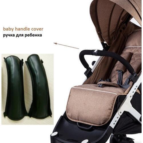 Pram Stroller Accessories Covers Handle Wheelchairs Baby Stroller Armrest Pu Protective Case for Yoyaplus Babysing Customization