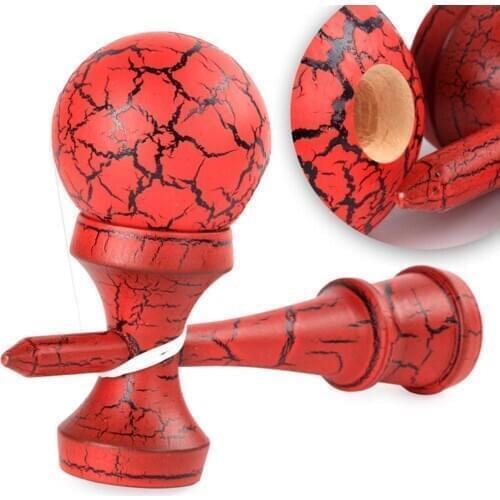 Wooden Crack Paint Kendama Juggling Ball Japanese Traditional Fidget Sports Toy