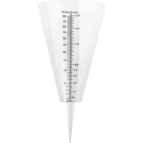 Rain Gauge Ground Spike Precipitation Garden Yard Rainfall Measuring Tools mm in 23GB