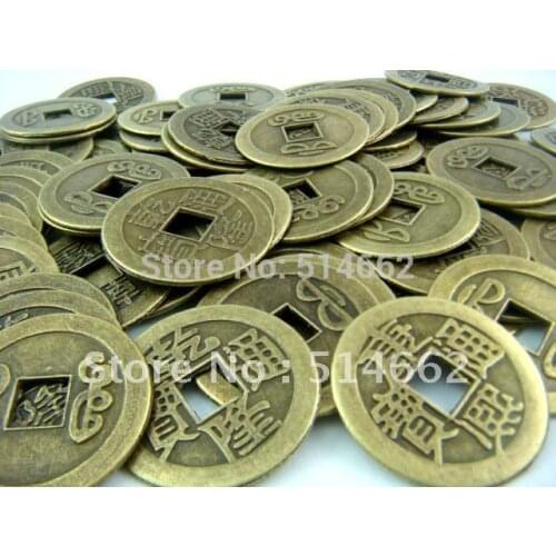 Feng Shui 100PCS 2CM I-Ching Coins/Chinese Ancient Coin,Auspicious Chinese Coin /Fengshui coin