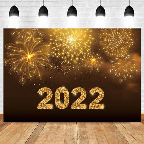 Yeele Photozone Happy New Year 2022 Backdrop Photography Glitter Firework Baby Portrait Background For Photo Studio Photographic