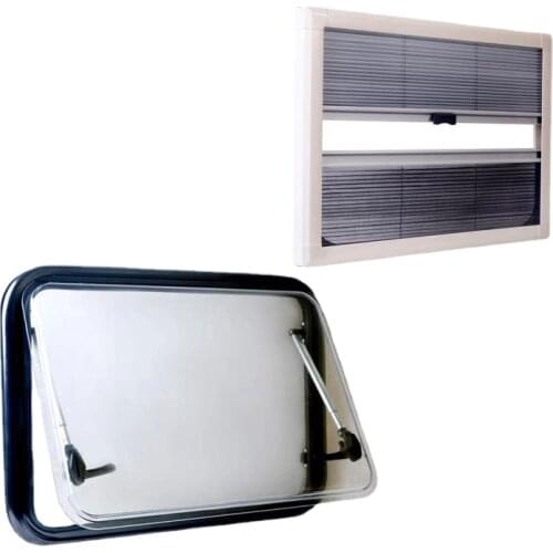 600X450mm RV Camper Aluminum Alloy Round Corner Window Acrylic insulation Glass Travel Trailer Motorhome Caravan Accessories