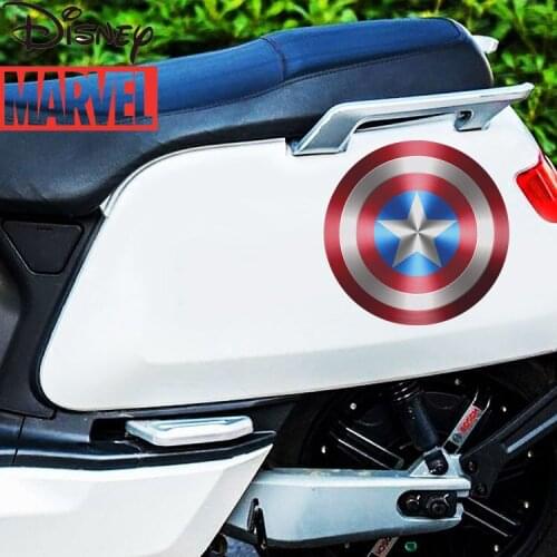 Disney Cartoon Creative Personality Body Sticker Decoration Marvel Avengers Heroes Captain America 3D Logo Car Sticker
