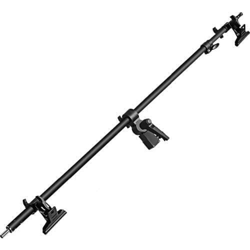 Neewer Studio Video Reflector Holder Arm - 39.7''/101cm Retractable Telescopic Crossbar with 2 Pieces Clamps for Light Stand