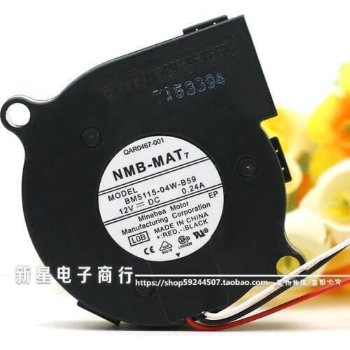 NMB-MAT BM5115-04W-B59 L0B DC 12V 0.24A 50x50x15mm Server Cooling Fan