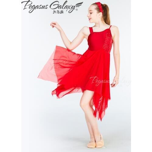 New Childrens Sling Chiffon Ballet Dancing Dress Girls Chinese Latin Dancing Suit Kids Ballet Modern Stage Dance Dress 2689