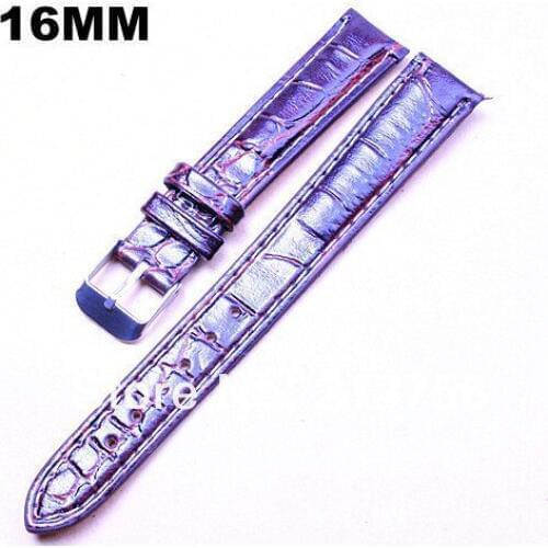 Wholesale 50pcs/lots high quality 16MM PU leather Watch band watch strap- white , black , coffee -3 color available-31632