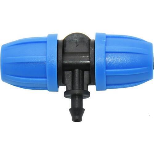 Garden hose 8/11 to 4/7 reducing tee water splitter drip irrigation pipe fitting lock nut 1/4" to 3/8 barb Hose adapter 4pcs