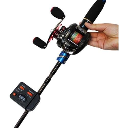 0-99.9m Fishing Line Counter Clip on Rod Fish Finder Digital Length Meter Gauge Depth Tackle Tool