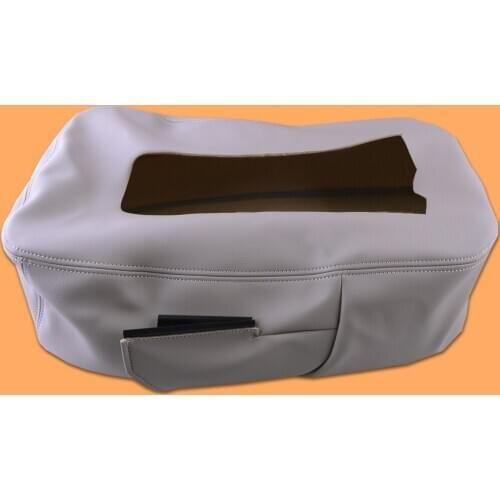 Gray Microfiber Leather Console Lid Seat Armrest Top Cover fit for Silverado Suburban Tahoe Sierra 2013 2012 2011 2010 2009-2007