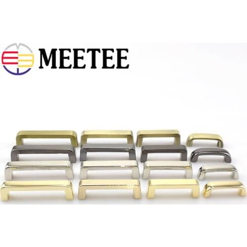 4/10pc Meetee Bag Bridge with Screw Metal Buckles for Purse Handbag Strap Connector Hardware Accessories DIY Leather Crafts H5-2