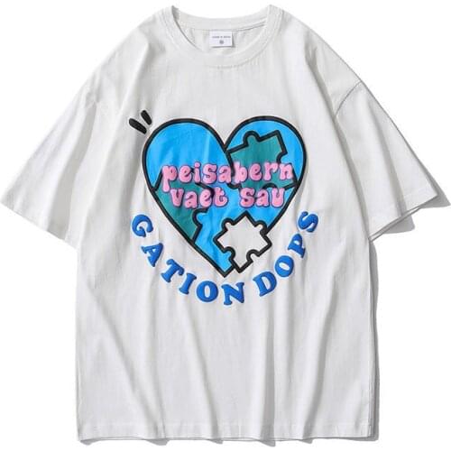 Spring and Summer T-shirts for Men and Women Korean Loose All-match Short-sleeved Couples Woman Tshirts