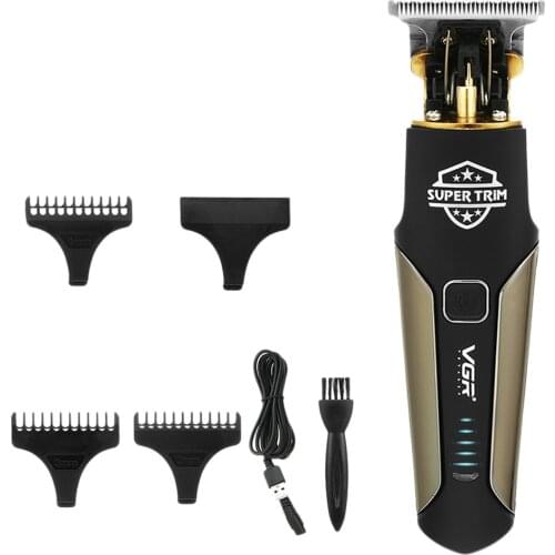 VGR Electric Barber Hair Trimmer For Men Beard Trimmer Finishing Machine Rechargeable Hair Cutting Machine