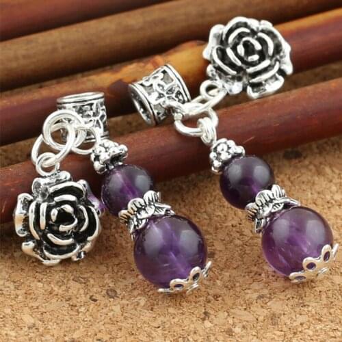 Jewellery And Crafts Wholesale S925 Sterling Silver DIY Thai Accessories Bracelet Garnet Small Gourd Crystal Pendant
