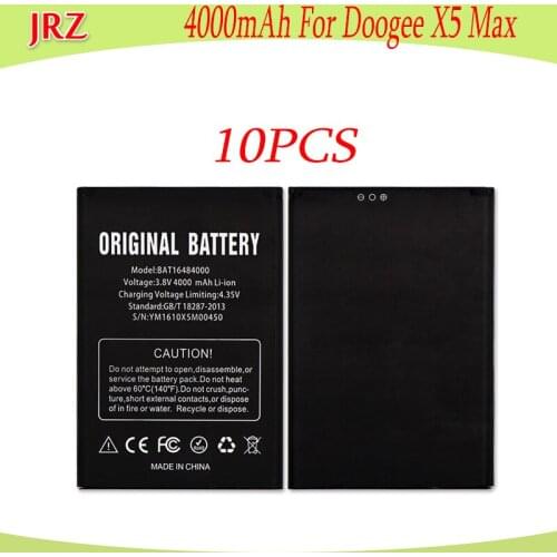10PCS/LOT 4000mAh Battery For DOOGEE X5 MAX X5 MAX Pro Batterie Bateria Accumulator AKKU