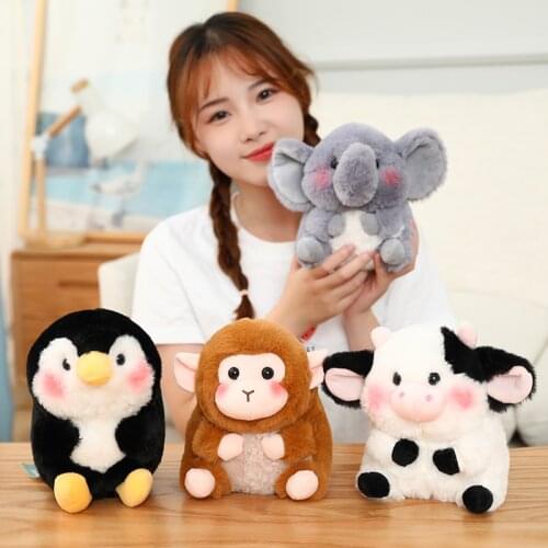 18/28/40cm Cute Soft Elephant Pig Rabbit Penguin Plush Toys for Children Stuffed Lovely Animal Doll Baby Appease Toys Xmas Gifts