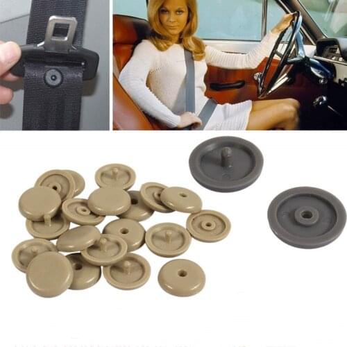 2PCS Safety Car Parts Plastic Car Safety Seat Belt Pad Stopper Spacing Limit Buckle Clip Retainer Seatbelt Stop Button