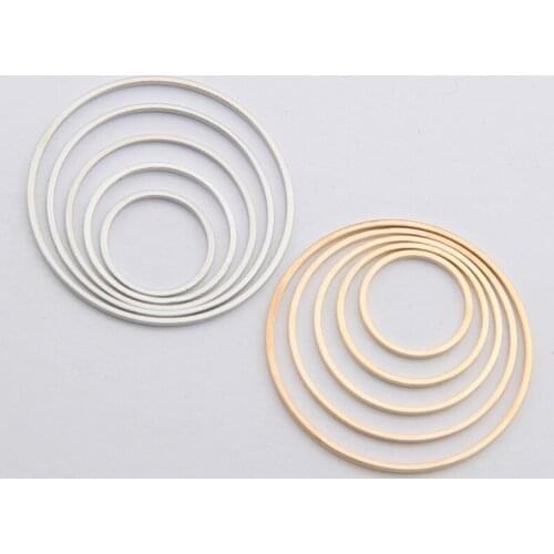 20pcs Hoop Earrings Settings 15/20/25/25/30mm Big Circle for DIY Women Girls Steampunk Ear Clip korean Earrings Jewelry findings